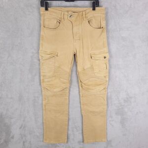NBT Clothing Cargo Pants Mens Size Small (FITS 30x27) Tan Heavy Duty Motorcycle